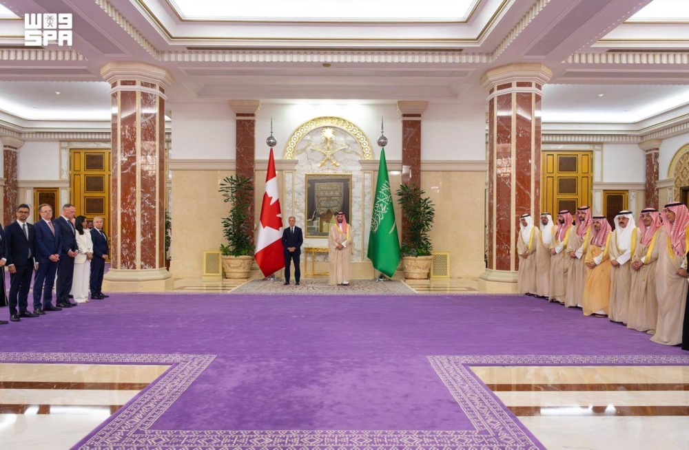 ولي العهد ورئيس وزراء كندا يشهدان تبادل مذكرات تفاهم ثنائية 